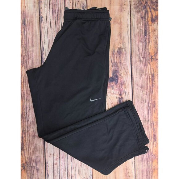 Nike Therma-Fit Mens Black Straight Leg SweatPants XL - Picture 3 of 9